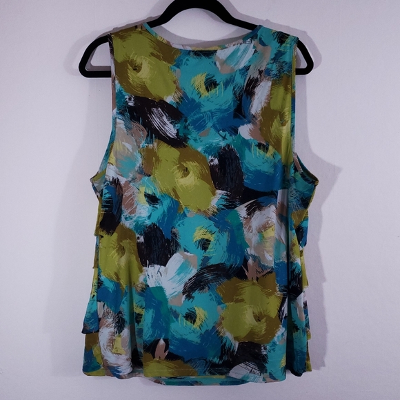 Worthington 2X women's sleeveless layered blouse - Picture 2 of 3